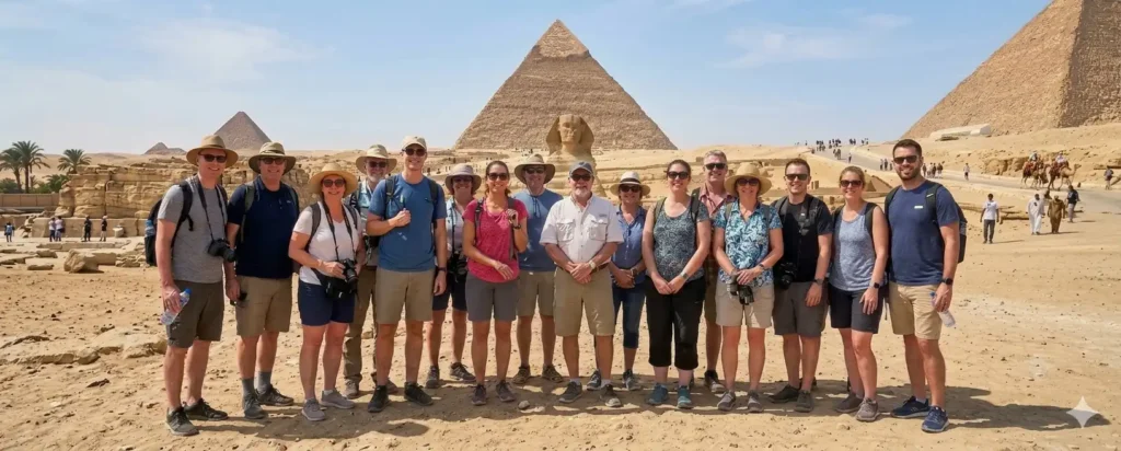 Group tour to Giza Pyramids and Sphinx