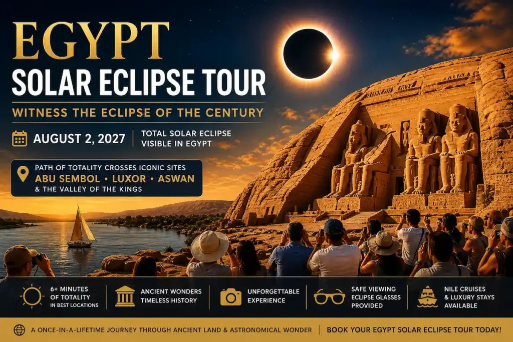 7 Days Egypt Solar Eclipse Tour And Abu Simbel 2027