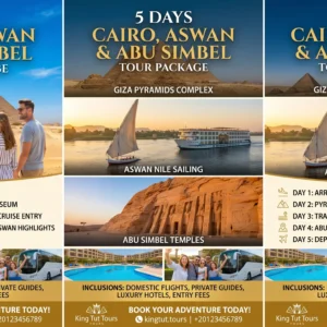 5 Days Cairo, Aswan & Abu Simbel Tour Package