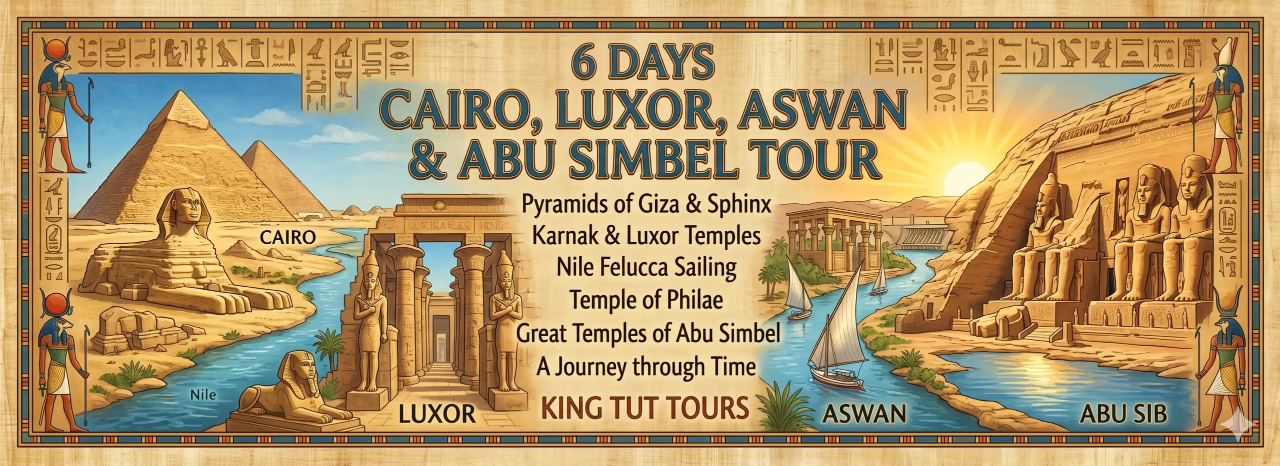 6 Days Cairo, Luxor, Aswan And  Abu Simbel Tour