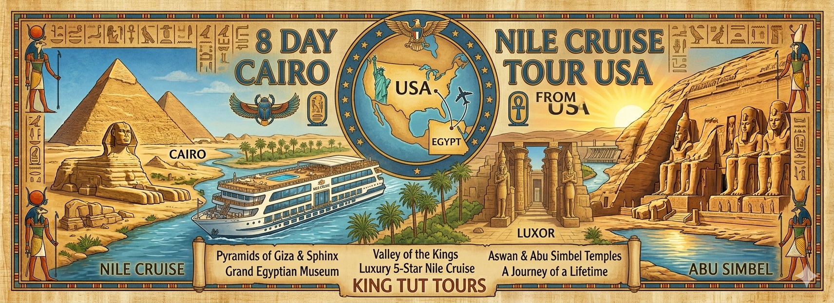 8 Day Cairo &Amp; Nile Cruise Tour From Usa