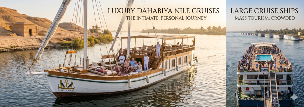 Blog 9 Luxury Dahabiya Nile Cruises Vs. Large Cruise Ships