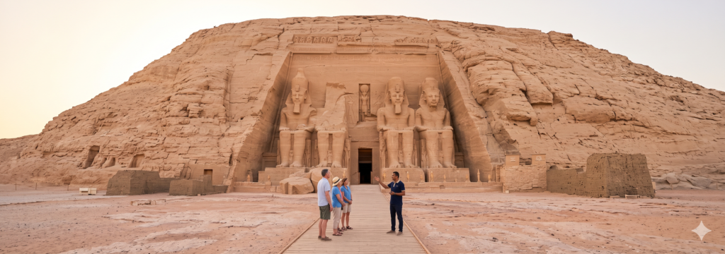 Kingtuttours Tour Guide At Abu Simbel Temple