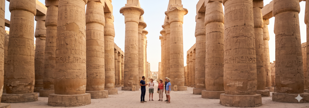 Kingtuttours Tour Guide At Karnak Temple